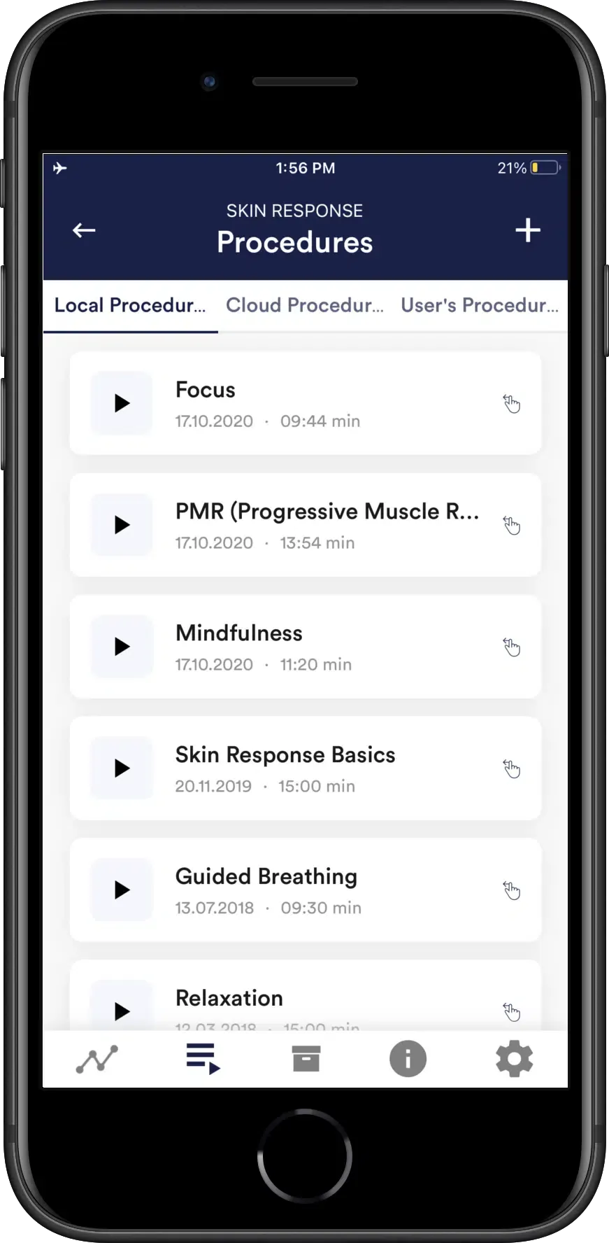 eSense App Screenshot 1