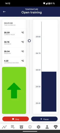 eSense App on iPhone