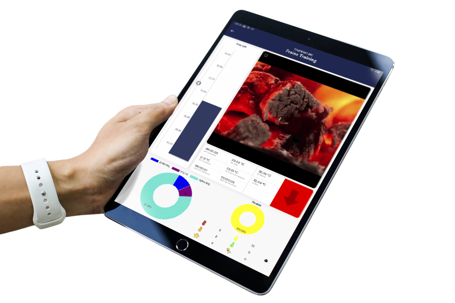 eSense Temperature sensor with velcro strap and finger clip